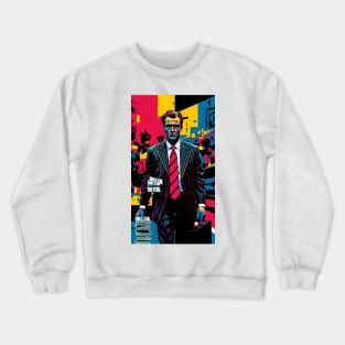 Retro Banker pop art Crewneck Sweatshirt